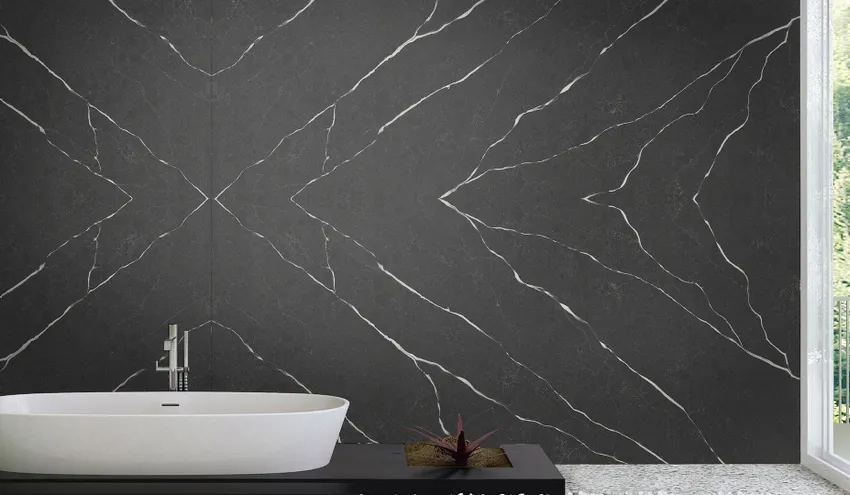 Кварцевый агломерат Grey Marquina